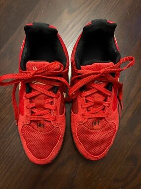 Nike Ja 2 “Nightmare” Kids Red Lace-Up Sneakers size 3.5